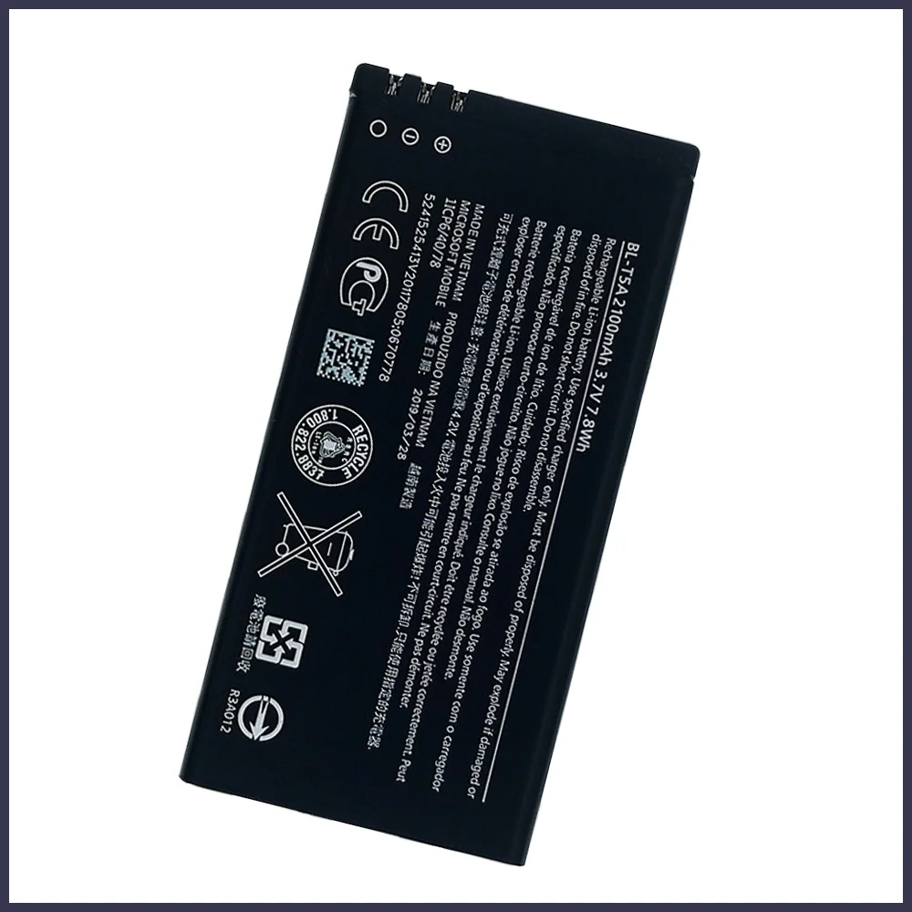 100% оригинальная фотобатарея для Nokia Microsoft Lumia 550 730 735 738 RM1038 RM1040 2100 мАч новые батареи