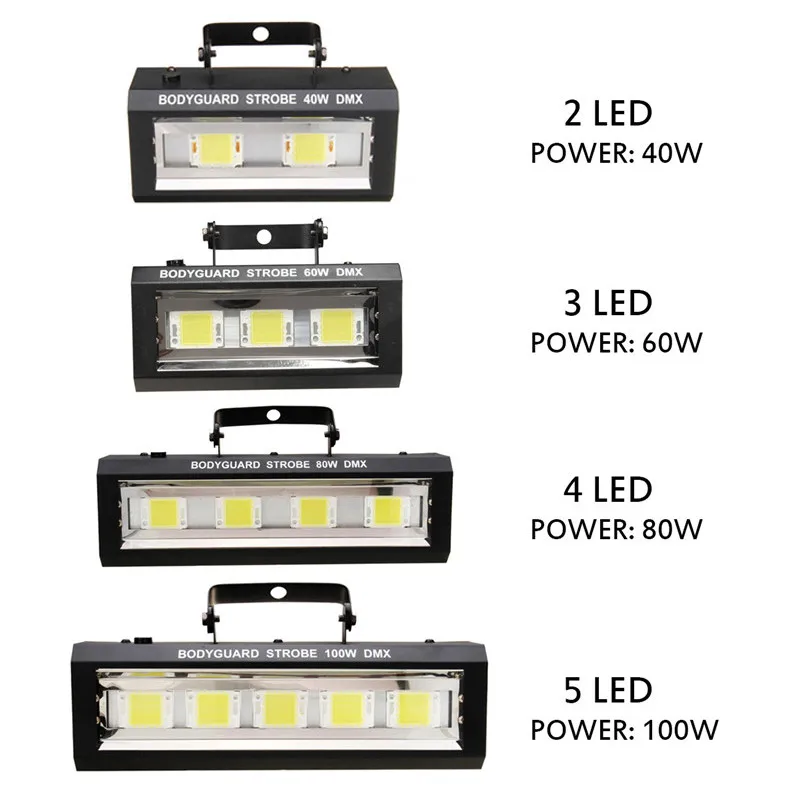 

SMUXI RGB White DJ Disco Strobe Light 40W 60W 80W 100W Remote Control Sound Flash Party Wedding Stage Lighting Effect AC90-240V