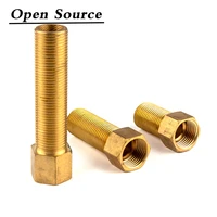 copper mf 12 34 bsp male to female threaded 50mm 70mm 100mm brass coupler adapter brass pipe fitting