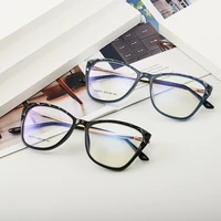 2021 new blue light blocking glasses frame women retro vintage fashion eyeglasses cat eye uv400 tr87011
