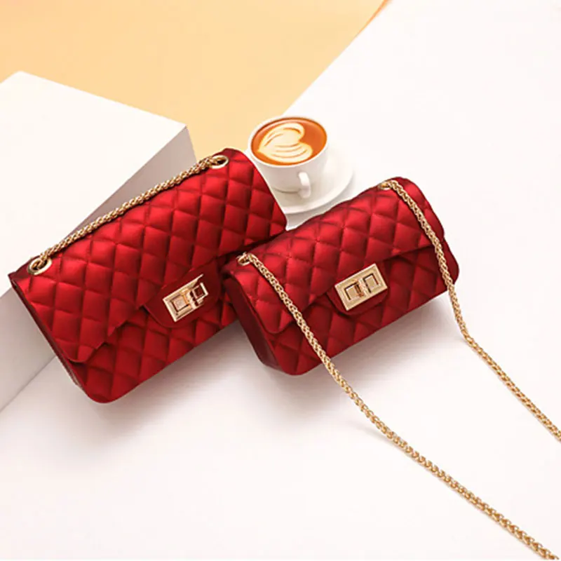 

Designer Luxury Women's Cossbody Bag Fashion Ladies Handbags Multicolor Diamond Chain Shoulder Bags Female Small Flap Bag