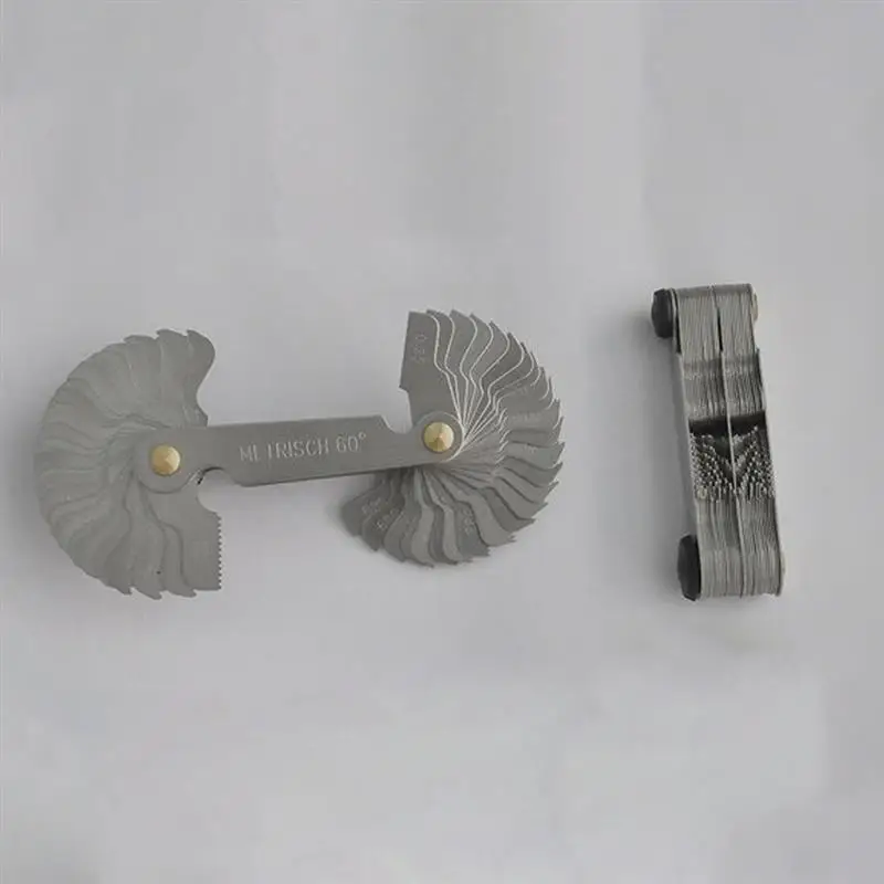 Метрический Британский прибор для измерения шага резьбы из нержавеющей стали |