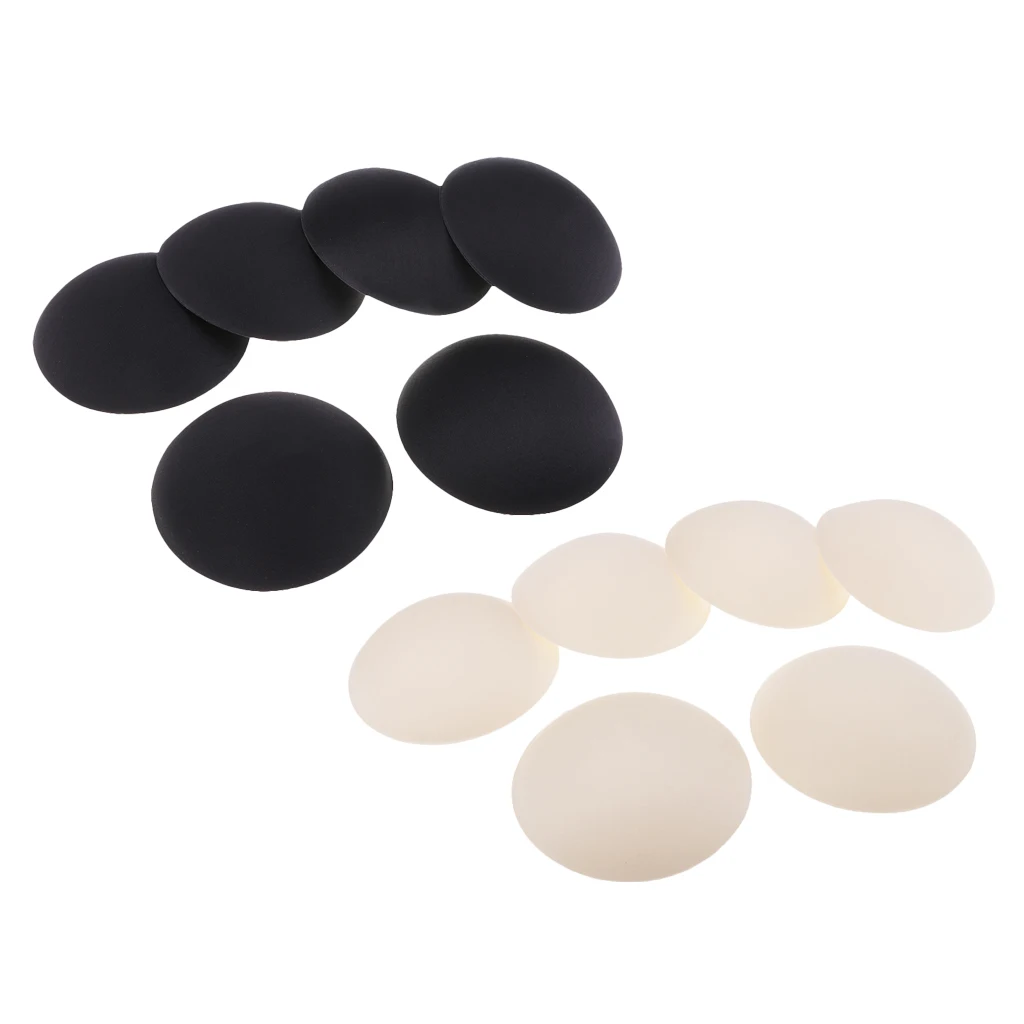 6 пар мягких планшетов для спорта бюстгальтер Бикини Топ Купальник черный и