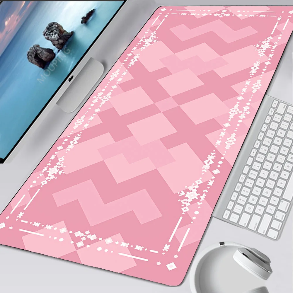 

Pink Minimalist Personalized Mouse Pad Art Computer Table Carpet Pc Gamer Accessories Desk Mat Large Mousepad Company Mouse Mat