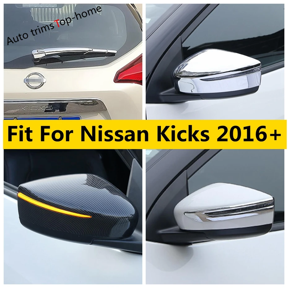 

Rearview Mirror Rubbing Protective Strip / Caps / Rear Window Wiper Cover Trim Accessories Exterior For Nissan Kicks 2016 - 2021