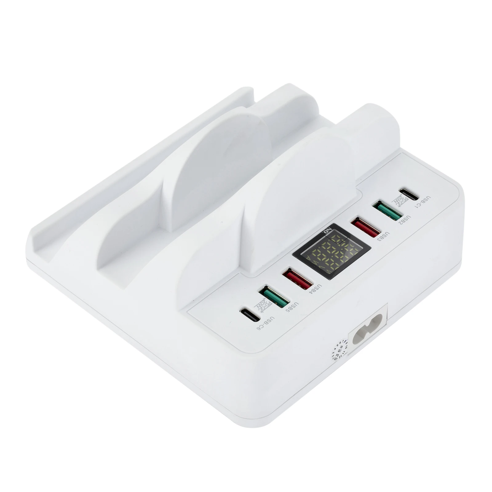 

F6 80W Universal Wireless Charger Quick Charge 3.0 Multi Ports Power Adapter QC3.0 PD USB Fast Charging Station Replacement