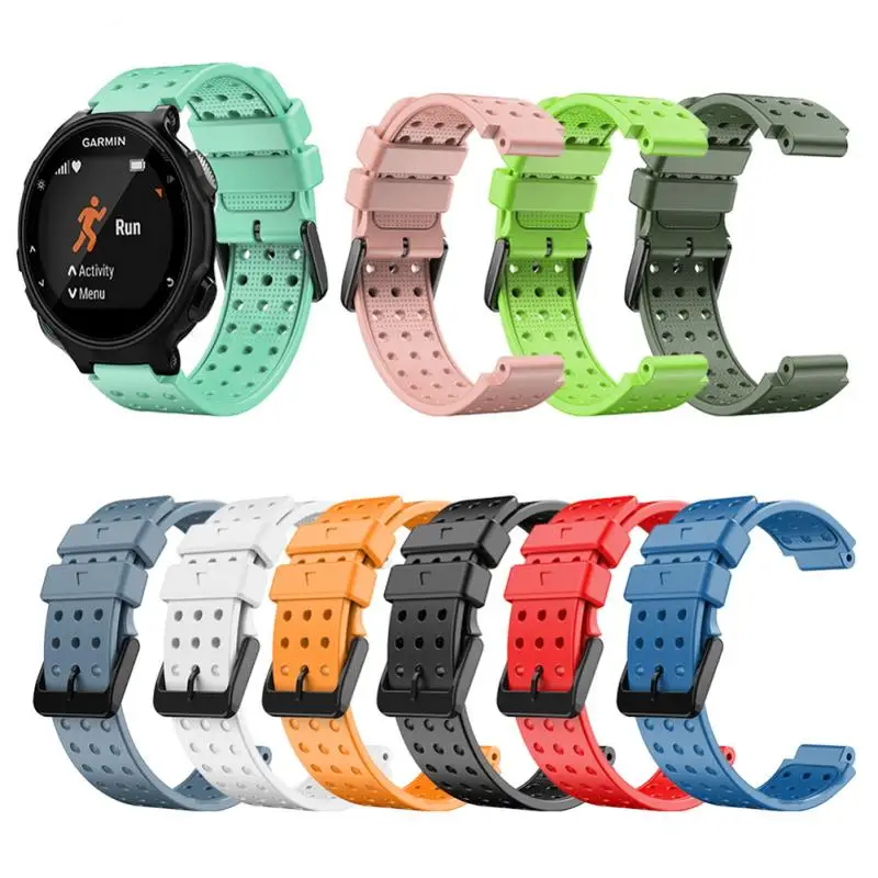 

Силиконовый ремешок для наручных часов Garmin Forerunner735xt 235lite 630, Круглый дышащий монохромный ремешок для наручных часов Garmin
