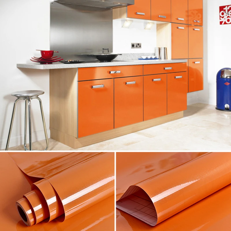 Pearlescent color wallpaper waterproof self-adhesive wall papers home decor Auxiliary kitchen Roll W42 | Обустройство дома