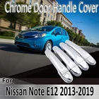 Наклейки хромированные для Nissan Note E12 Versa Note 2013  2019 2014 2015 2016 2017