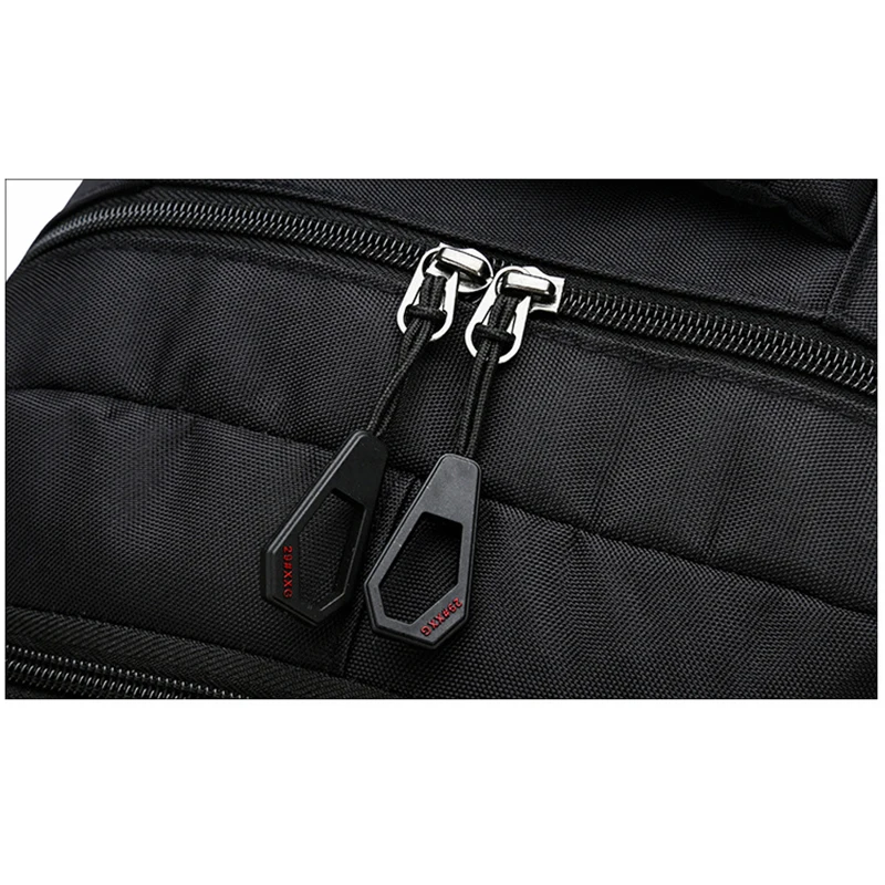 

Large Capacity Men Backpack Usb Nylon Black College Students High School Bag Pack Male Back Pack Big