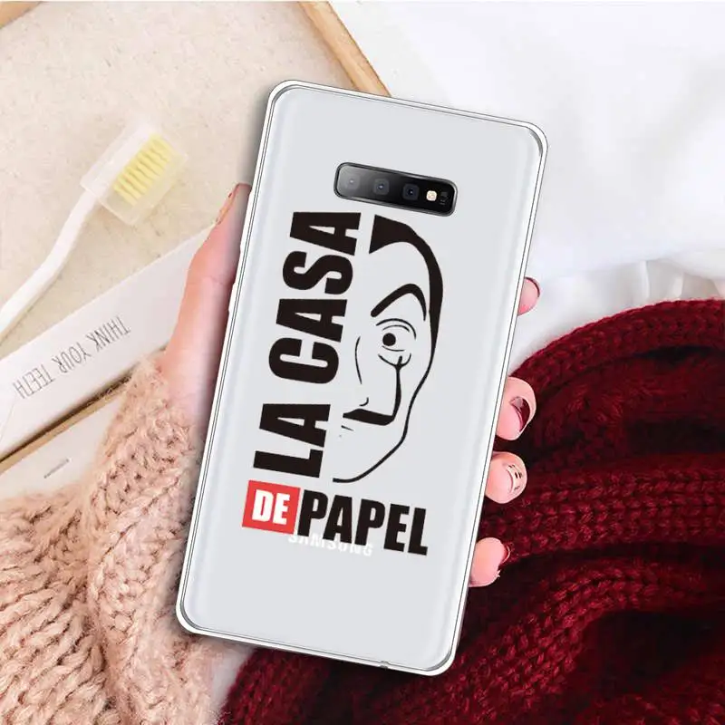 

Spain TV Money Heist House Phone Case Transparent for samsung A 21s 50 51 71 S 8 9 20 20fe note 10 20 ultra plus