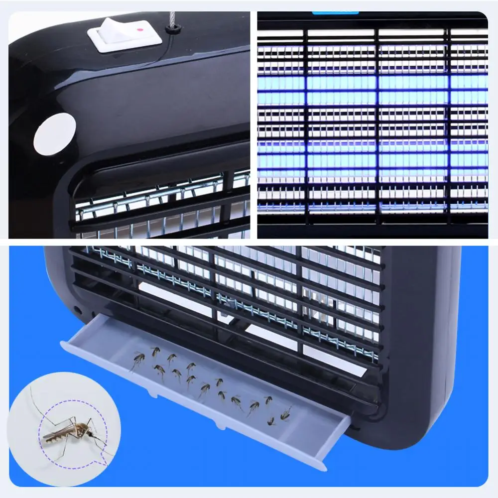 

110-220V LED Mosquito Killer Lamp LED Light Insect Killer Energy Saving Anti Mosquito Lamp Electric Shock Repellent US Plug