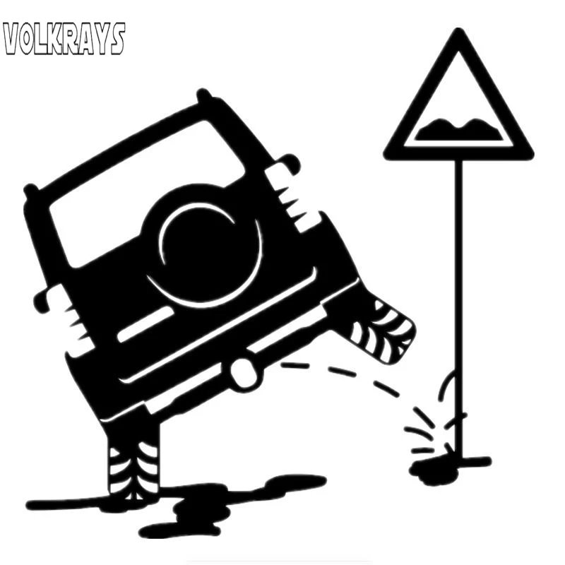 Забавные автомобильные наклейки Volkrays для джипа мочки водонепроницаемые