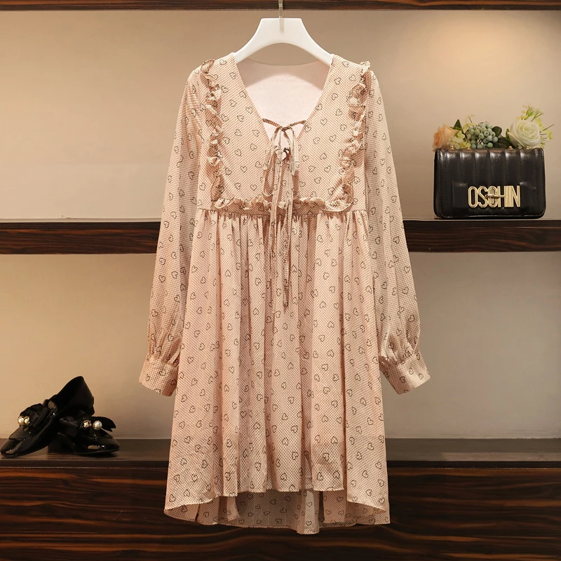 Женское шифоновое платье с цветочным принтом размера плюс 2020 богемное свободное