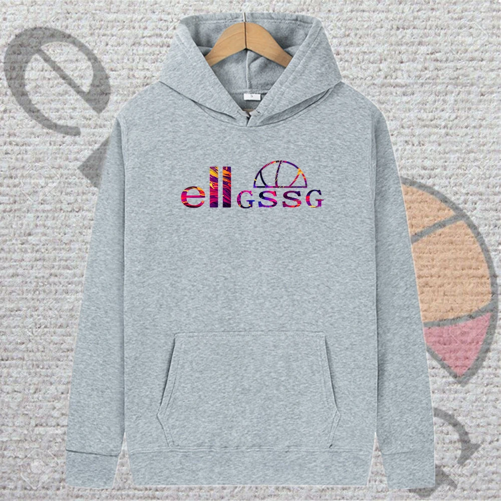 

2021 spring and autumn men's breathable hooded sweatshirt solid color casual men's ellgssg brand men's Asian size S-3XL