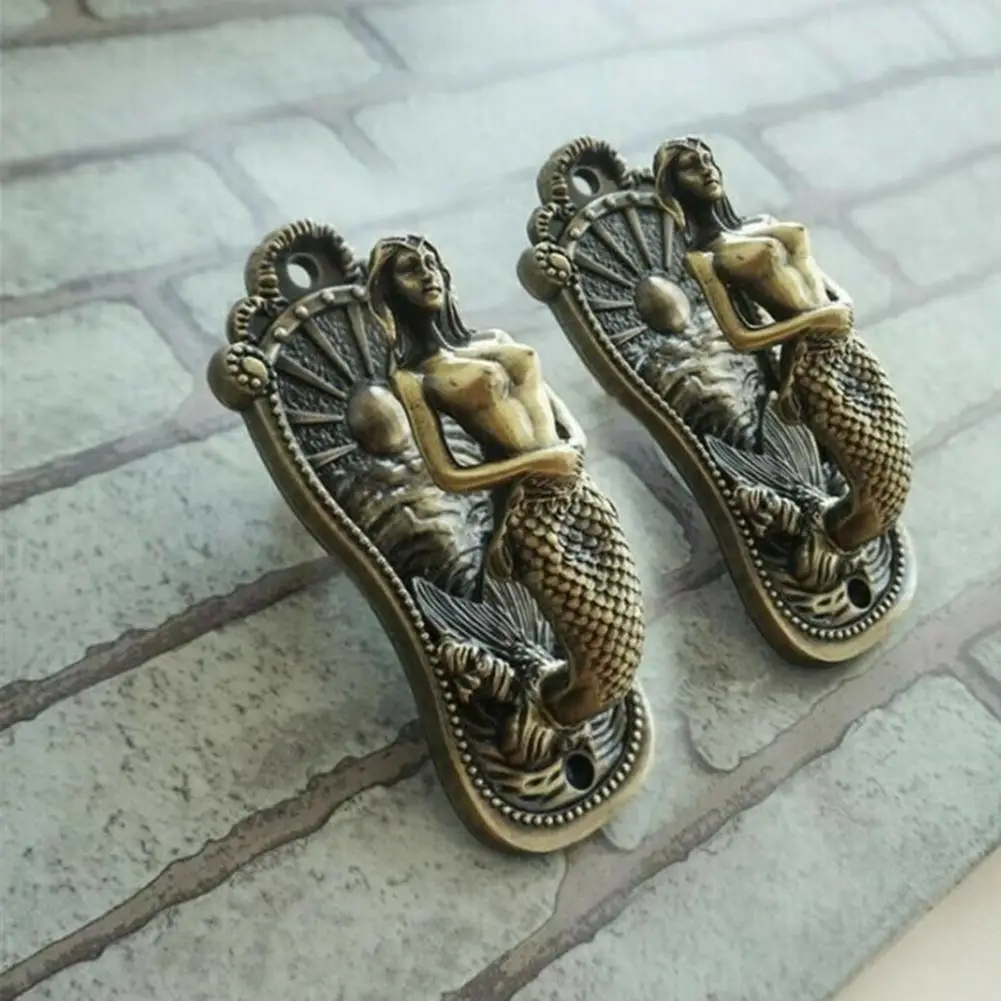 

Vintage Mermaid Decorative Hook Wall Mount Curtain Coat Hook Wall Mermaid Hook Elegant Wall Hanging Decor Household Organizer