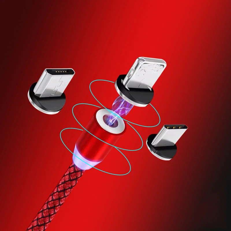 Магнитный USB кабель с разъемами Micro Type C Lightning на выбор|Переходники и адаптеры| |