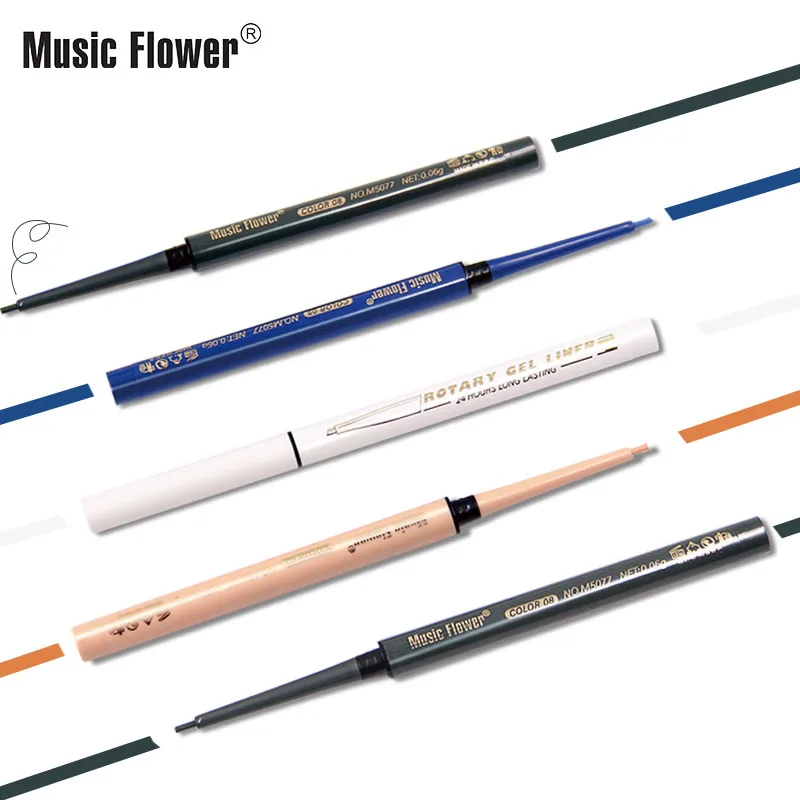 Подводка карандаш MU022 с музыкальными цветами стойкая водостойкая матовая