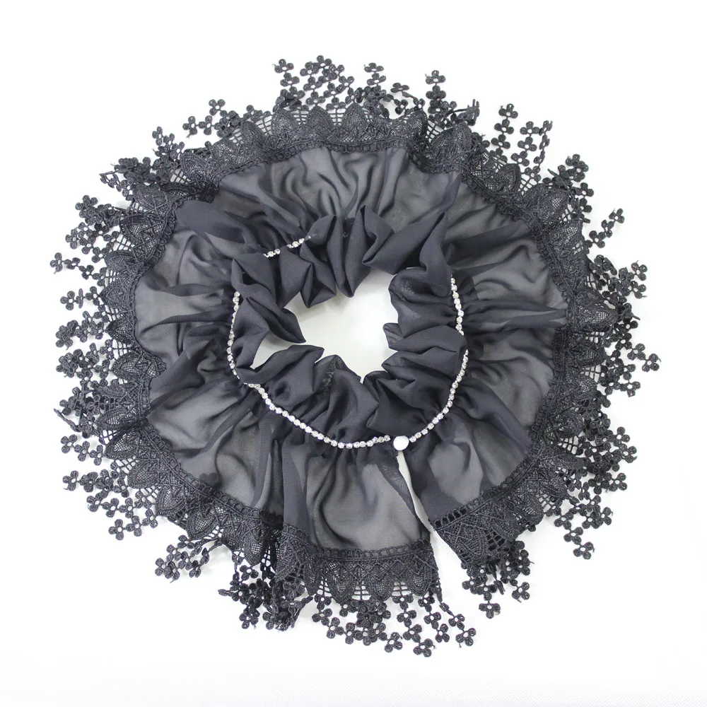 

2021 Stand Fake Collar for Women Black Necklace Choker False Collars Female Dress Party Detachable Collars Clothes Accessories