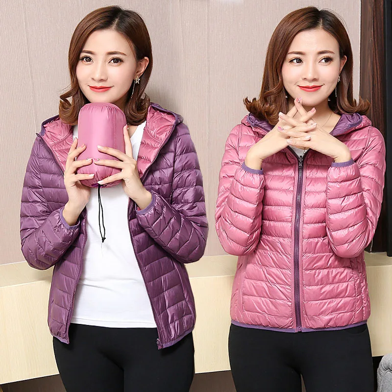 Женская куртка-пуховик ультра-светильник Осень-зима 2019 | одежда