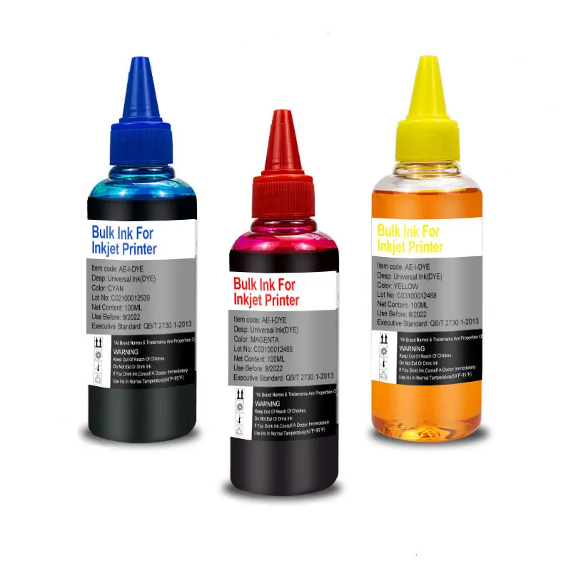 

3 Color x100ml Refill Ink Printer Ink For Canon PG-545 Black PG-545XL Black CL-546 Color CL-546XL Pixma IP 2850, MG 2450, 2455