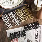 Настенные 3d-часы с цифрами, арабскими и римскими цифрами, настраиваемый комплект