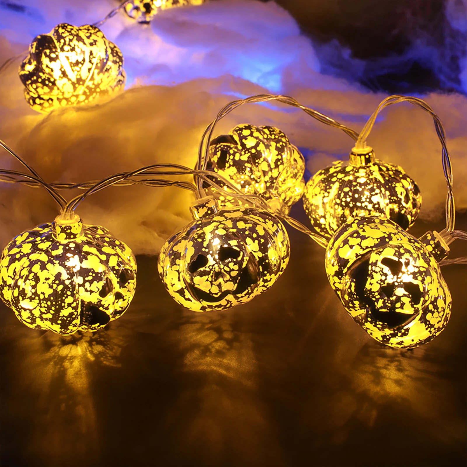 

Halloween Fairy String Light Waterproof Indoor Outdoor Decorations Halloween Pumpkin Lamp Lanyard Holiday Lighting Lamp