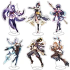 Genshin ударные фигурки акриловая модель на подставке Yun Jin Shen He Raiden Shogun Настольный Декор стоящий знак коллекционное украшение