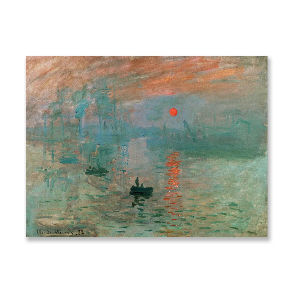 

Diamond Embroidery Decor Kitchen Picture Rhinestones Diamond Mosaic Full Drill Scenic Wall Art Impression Sunrise Claude Monet