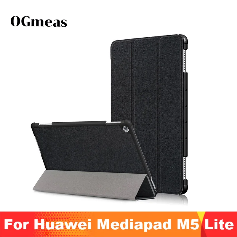 Для Huawei MediaPad M5 Lite чехол 10 BAH2 W19/L09/W09 ультра тонкий кожаный Smart Стенд для Медиа Pad 1