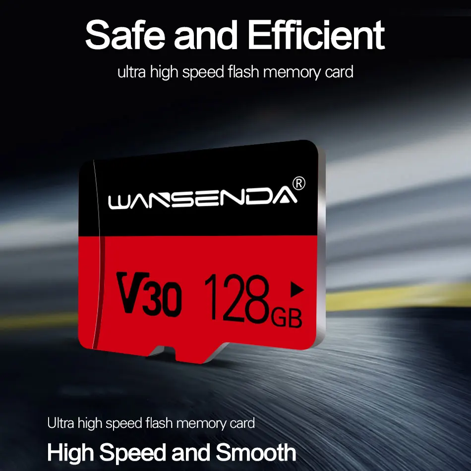 wansenda v30 memory card 128gb 64gb 32gb 16gb 8gb tf card class10 v10 mini flash memory card for smartphone free global shipping