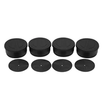bed risers 1 7 inch heavy duty adjustable furniture risers for sofa table fridge round lifts supports black 4 piece