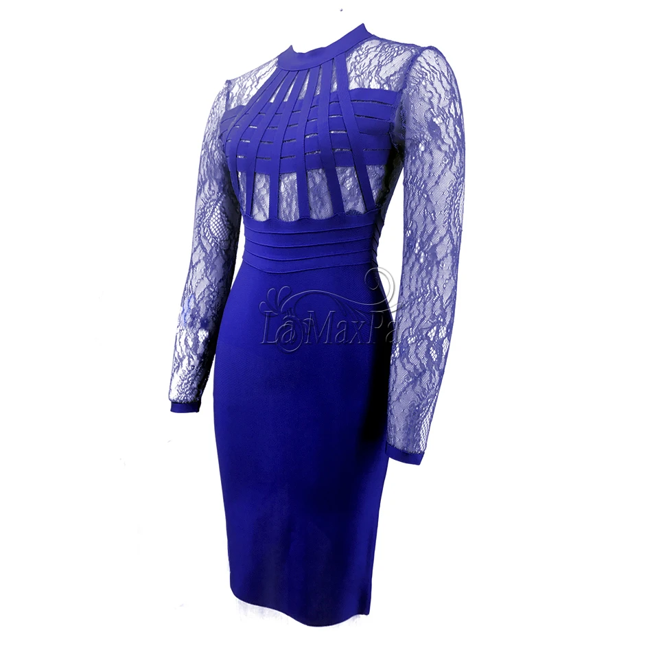 2021 новые летние облегающие Женские вечерние Бандажное платье Королевского