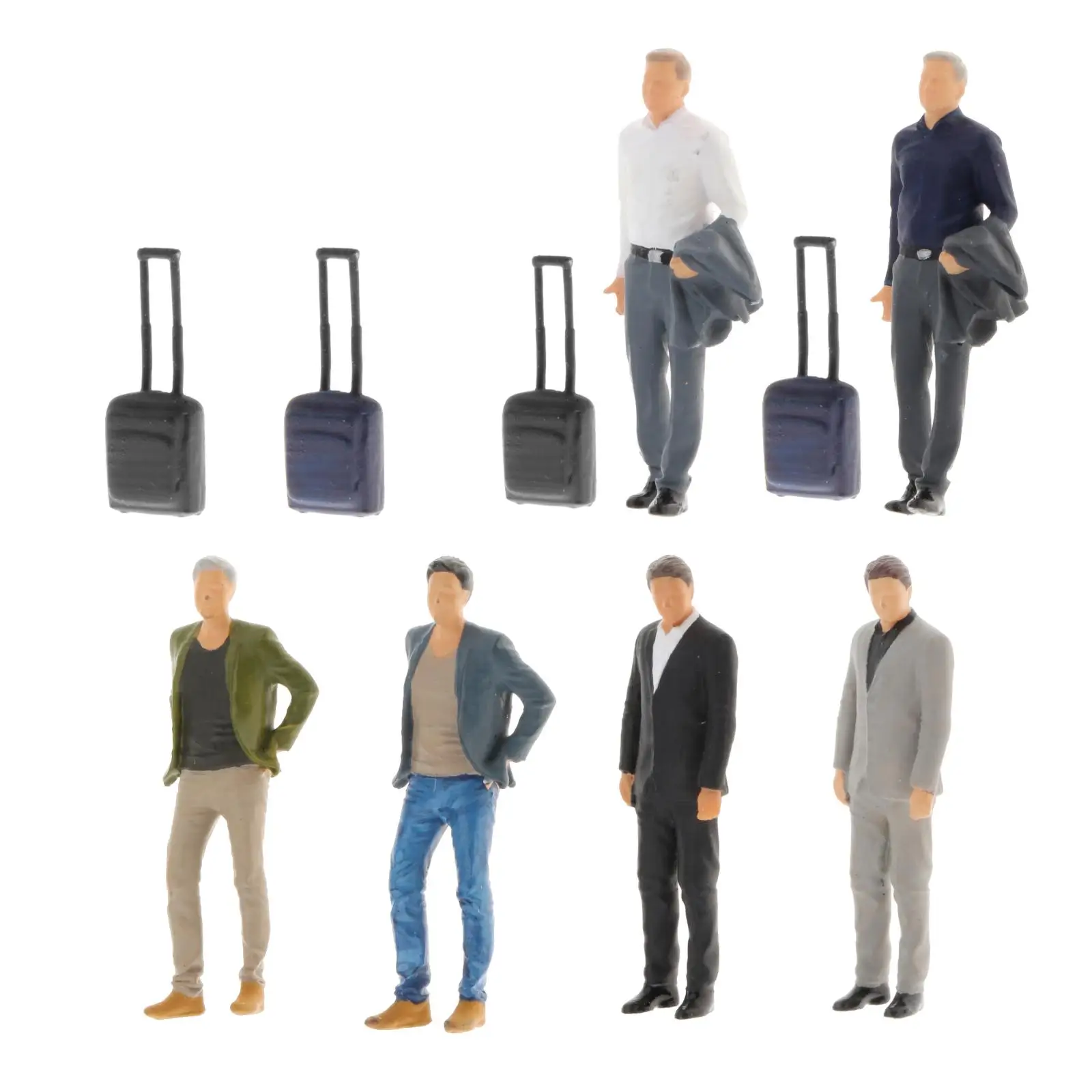 

1:64 Resin Model Tiny Figure Business Men Business Man Mini Dolls Character Miniature Micro Landscape Diorama Hand Painted