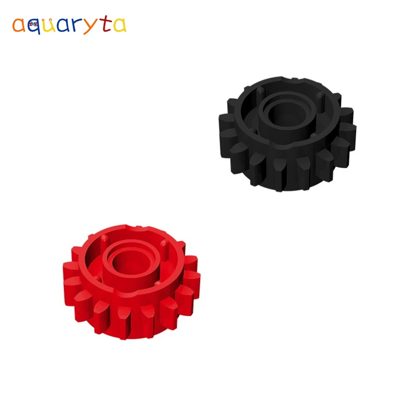 

AQUARYTA 20pcs Technology 16 Tooth Gear compatible with 18946 Assembles Particles Building Blocks Parts Educational Tech Toys