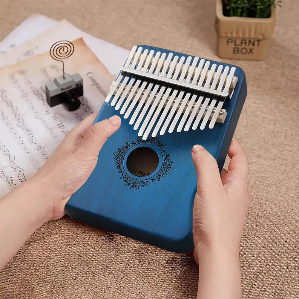 

17 Key Kalimba Thumb Piano High Quality Wooden Mbira Body Musical Instrument Complete Set Of Accessories Piano Kalimba Gift