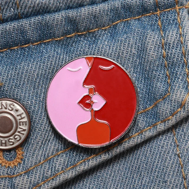 Значок для пар значок брошь на сумку одежду булавка лацкан ювелирное изделие