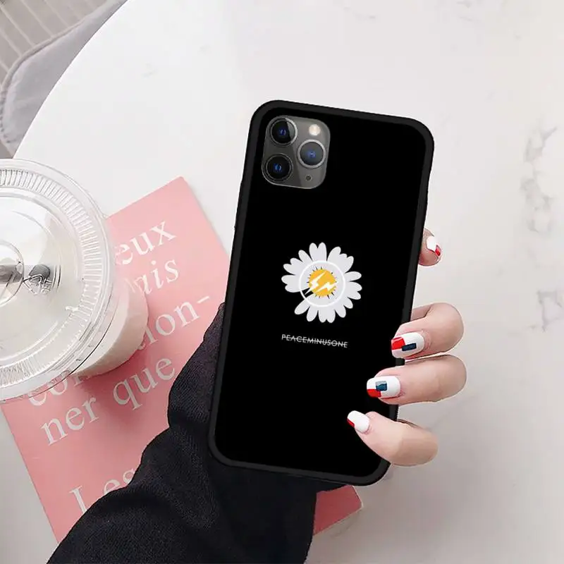 

Black White Flower Daisy Phone Case for iPhone 11 12 mini pro XS MAX 8 7 6 6S Plus X 5S SE 2020 XR