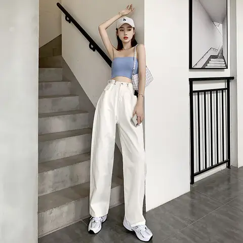 Женские белые джинсы GWZXTD