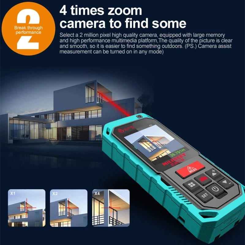 Дальномер лазерный с 4 кратным увеличением и Bluetooth|Лазерные дальномеры| |
