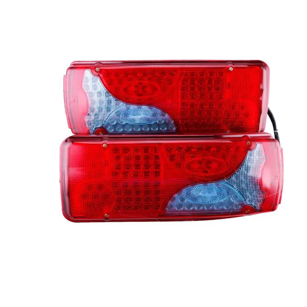 

2pcs 24V LED Tail Light Taillight Rear Brake Light Signal Lamp for Lorry Trailer Truck