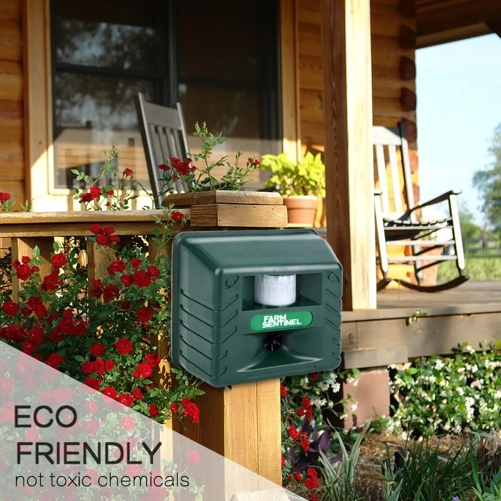 

Ultras Onic Outdoor Animal Repeller Waterproof Farm Garden Yard Birds Repellent Raccoon Rabbit Animal Ultrasound Dispeller