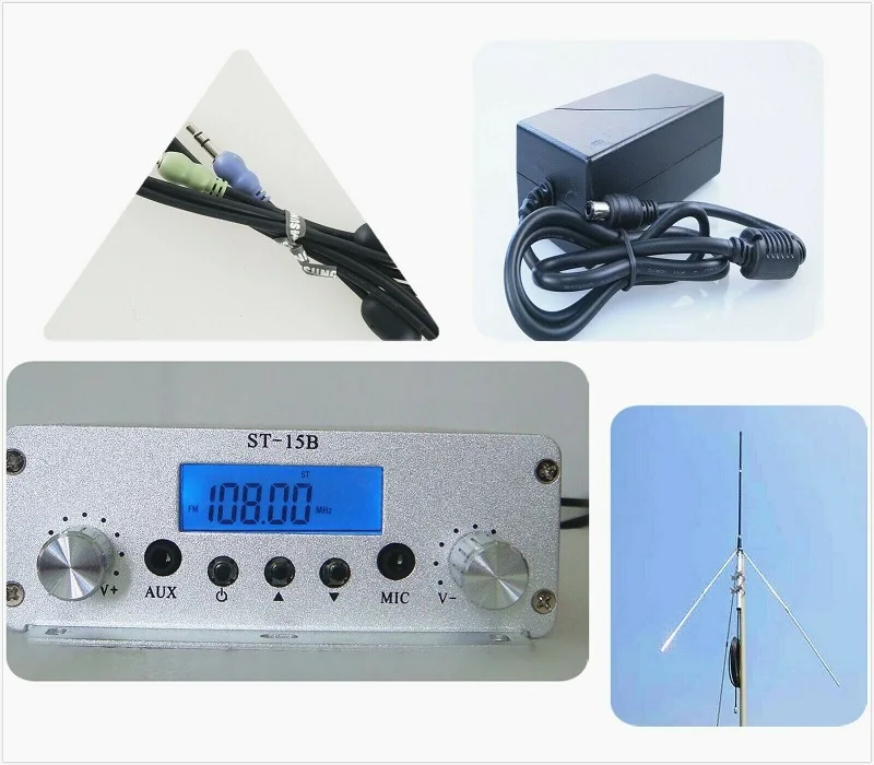 FM трансмиттер 15 Вт/1 5 Вт с двойным режимом 87MHz 108MHz 100khz|Теле- и радиовещательное