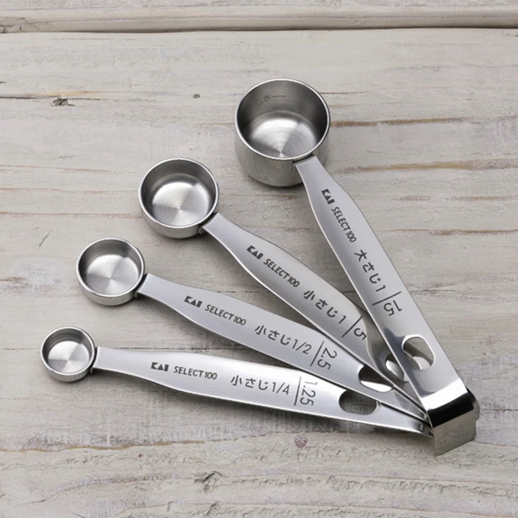 

18-8 Stainless Steel Bakery Sets Measuring Spoon Kitchen Tools Appliance Set Of 4pcs