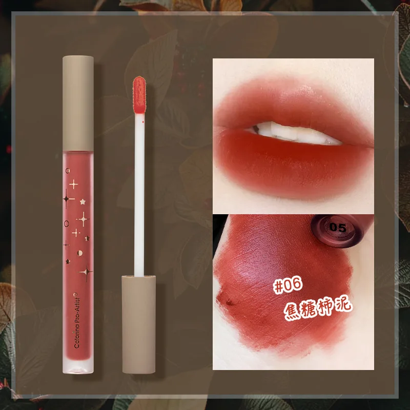 

Lipstick makeup ins popular lipstick Velvet Matte Matte Lip Glaze does not fade lipstick cosmetics spot wholesale lipstick set