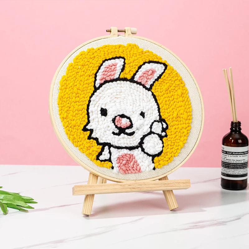 

Punch Needle cartoon Pen Magic Embroidery cross stitch kits embroidery needlework sets fabric DIY Crafts Sewing Accessories