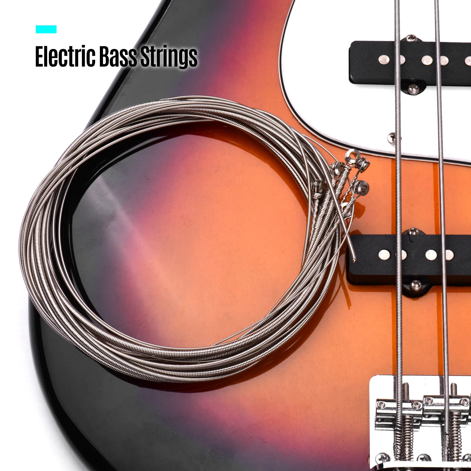 

Electric Bass Guitar Strings Hexagon Alloy Wire Nickel Wound Bright Corrosion Resistant 6 Strings Set Extra Light Special