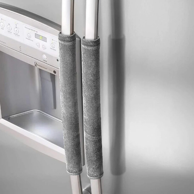 

Hot New 2 PCS Kitchen Appliance Handle Cover Decor Smudges Door Refrigerator Fridge Oven Skid Resistance Handle Covers Home Tool