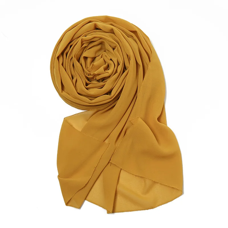 

Spring and Summer Fashion Pearl Chiffon Shading Monochrome Scarf Satin Pattern Women's Bare Shawl Long Scarf Four Seasons