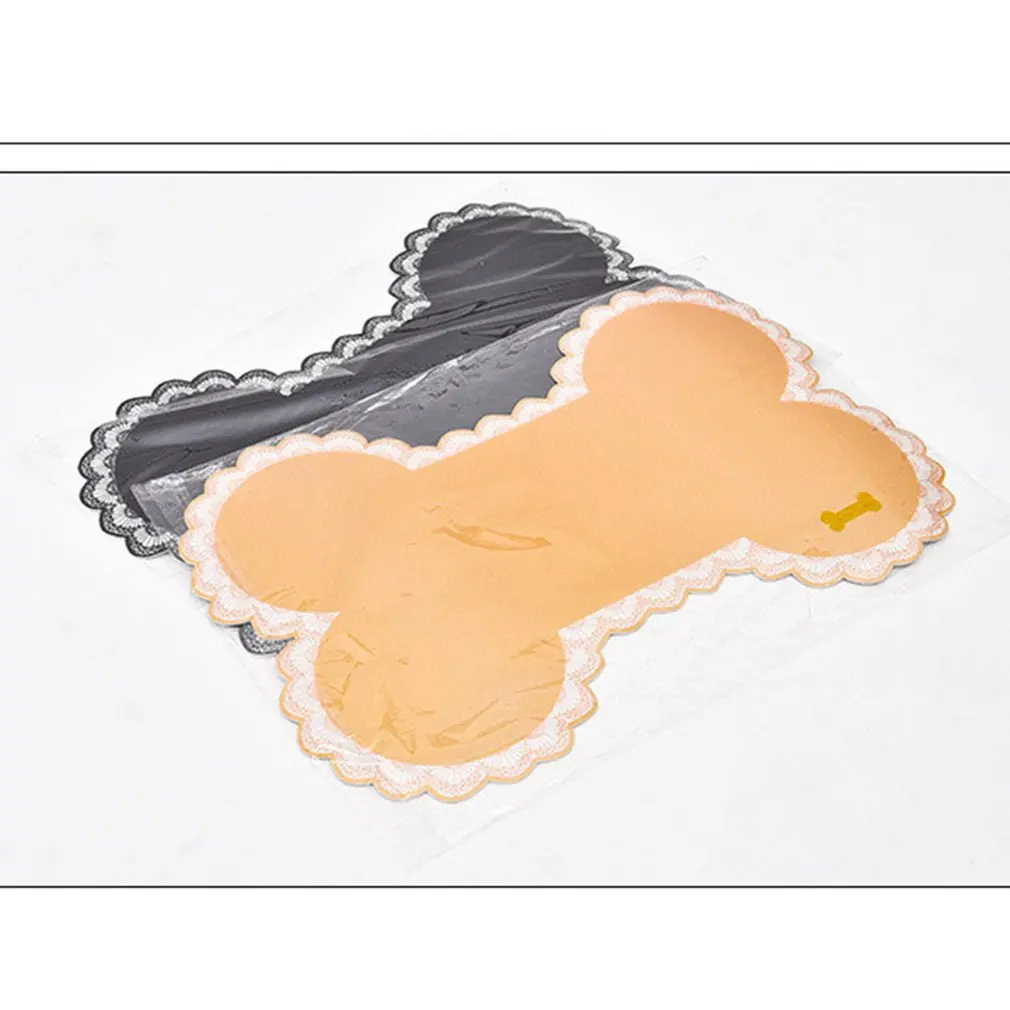 В форме кости Pet маты для кормления с нескользящей подошвой домашних животных